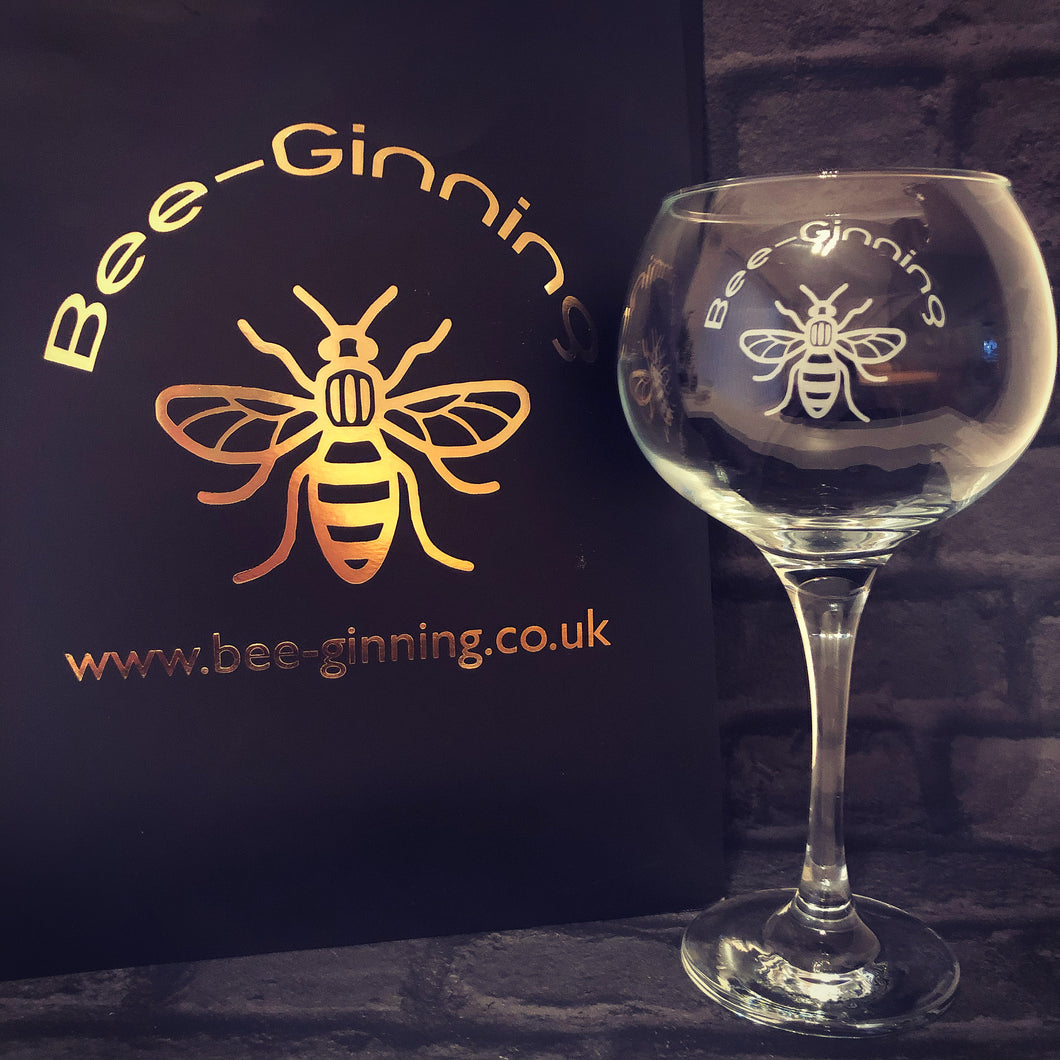 Bee-Ginning Gin Glass
